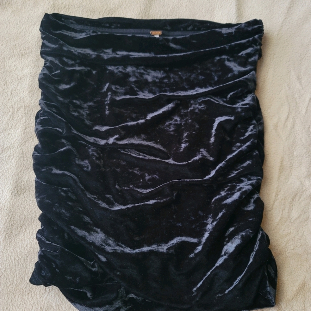 Free People black velvet tube top